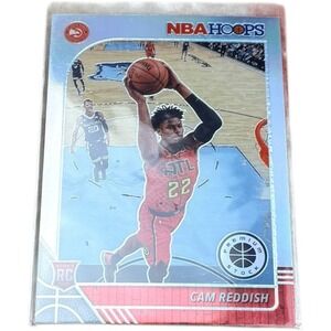 2019-20 NBA Hoops Premium Stock Cam Reddish #207 Silver Prizm (RC) ATLANTA HAWKS